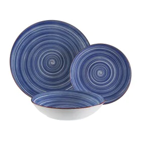 Tableware Versa Artesia 18 Pieces Blue Porcelain by Versa, Combination Sets - Ref: S3411523, Price: 38,79 €, Discount: %