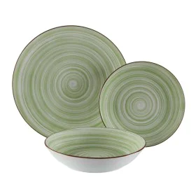 Tableware Versa Artesia 18 Pieces Green Porcelain by Versa, Combination Sets - Ref: S3411524, Price: 38,79 €, Discount: %