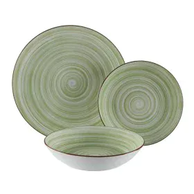 Tableware Versa Artesia 18 Pieces Green Porcelain by Versa, Combination Sets - Ref: S3411524, Price: 39,57 €, Discount: %