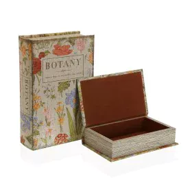 Decorative box Versa Botany Book Canvas MDF Wood 7 x 27 x 18 cm by Versa, Boxes - Ref: S3411569, Price: 18,55 €, Discount: %