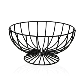 Fruit Bowl Versa Black Metal Ceramic Steel 26 x 11 x 26 cm by Versa, Bowls and large cups - Ref: S3411605, Price: 9,38 €, Dis...