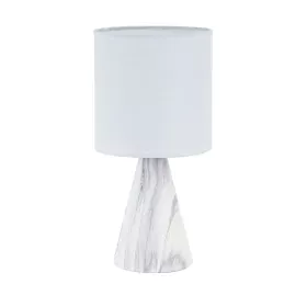 Desk lamp Versa White Ceramic 12,5 x 24,5 x 12,5 cm by Versa, Bedside and Table Lamps - Ref: S3411726, Price: 10,78 €, Discou...