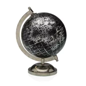 Globe terrestre Versa Argenté Métal 15 x 24 x 17 cm de Versa, Géographie - Réf : S3411763, Prix : 11,06 €, Remise : %