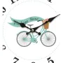 Horloge Murale Versa Bicyclette Bois 4 x 30 x 30 cm de Versa, Pendules murales - Réf : S3411788, Prix : 6,79 €, Remise : %