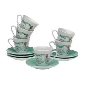 Juego de Tazas de Café Versa Bicicleta 6 Unidades Porcelana de Versa, Tazas - Ref: S3411860, Precio: 11,83 €, Descuento: %