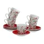 Juego de Tazas de Café Versa Corazones 6 Unidades Porcelana de Versa, Tazas - Ref: S3411865, Precio: 12,33 €, Descuento: %