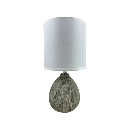 Desk lamp Versa Lua 25 W Grey Ceramic 11 x 28 x 11 cm by Versa, Bedside and Table Lamps - Ref: S3411940, Price: 10,36 €, Disc...