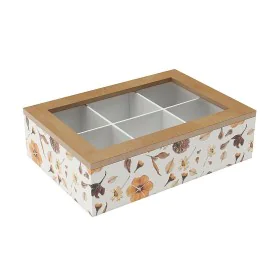 Box for Infusions Versa Petals Wood 17 x 7 x 24 cm by Versa, Tea and coffee storage - Ref: S3412052, Price: 9,38 €, Discount: %