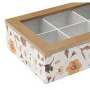 Box for Infusions Versa Petals Wood 17 x 7 x 24 cm by Versa, Tea and coffee storage - Ref: S3412052, Price: 8,43 €, Discount: %