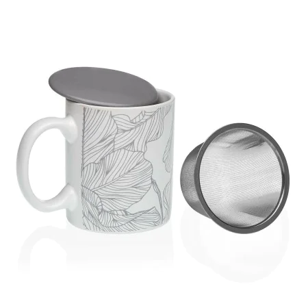 Tasse avec filtre pour infusions Versa Gris Grès de Versa, Tasses - Réf : S3412070, Prix : 7,34 €, Remise : %