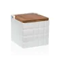 Salière avec couvercle Versa Carreaux Blanc Céramique Bambou Dolomite 11 x 11 x 11 cm de Versa, Doseurs d'assaisonnements et ...