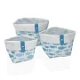 Set de basket Versa Aqua Textile 14 x 14 x 14 cm de Versa, Rangements pour produits cosmétiques - Réf : S3412188, Prix : 5,81...