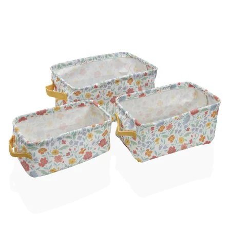 Set di Cestini Versa Flandes Tessile 18 x 14 x 28 cm 28 x 18 x 14 cm di Versa, Organizer per cosmetici - Rif: S3412195, Prezz...