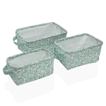 Set di Cestini Versa Bellis Tessile 18 x 14 x 28 cm 28 x 18 x 14 cm di Versa, Organizer per cosmetici - Rif: S3412197, Prezzo...