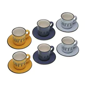 Jeu de 6 tasses avec plat Versa Abia Grès de Versa, Tasses - Réf : S3412328, Prix : 15,44 €, Remise : %