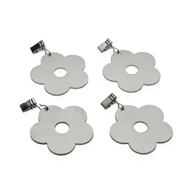 Tablecloth Clip Versa Metal Zinc Alloy 7 x 6,8 cm Flower 4 Pieces by Versa, Tablecloth Clamps - Ref: S3412353, Price: 8,52 €,...