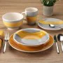 Dinnerware Set Versa Leanne Yellow Stoneware 26,5 x 26,5 cm 18 Pieces by Versa, Combination Sets - Ref: S3412412, Price: 39,4...