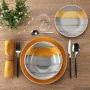 Dinnerware Set Versa Leanne Yellow Stoneware 26,5 x 26,5 cm 18 Pieces by Versa, Combination Sets - Ref: S3412412, Price: 39,4...