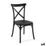 Chair Versa Black 43 x 88 x 43 cm (4 Units) by Versa, Chairs - Ref: S3412504, Price: 182,46 €, Discount: %