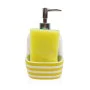 Distributeur de Savon Versa Jaune Céramique Rayures 9,4 x 17,8 x 10,5 cm de Versa, Supports et distributeurs - Réf : S3412528...