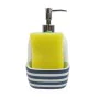 Soap Dispenser Versa Blue Ceramic Stripes 9,4 x 17,8 x 10,5 cm by Versa, Stands and dispensers - Ref: S3412530, Price: 5,81 €...