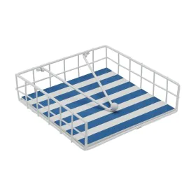 Porta-guardanapos Versa Azul Metal 35 x 0,03 x 25 cm Riscas de Versa, Guardanapos - Ref: S3412561, Preço: 8,52 €, Desconto: %