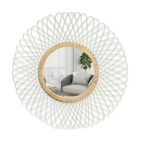 Miroir mural Versa Blanc Bambou Miroir Rond 2,5 x 75 x 75 cm de Versa, Miroirs muraux - Réf : S3412634, Prix : 45,08 €, Remis...