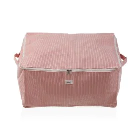 Storage Box Versa Corduroy 40 x 25 x 50 cm Pink by Versa, Cosmetic Organisers - Ref: S3412728, Price: 10,25 €, Discount: %