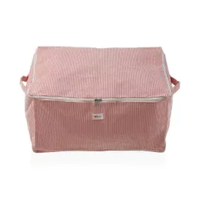 Caixa de Armazenamento Versa Corduroy 40 x 25 x 50 cm Cor de Rosa de Versa, Organizadores de cosméticos - Ref: S3412728, Preç...