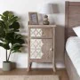 Nightstand Versa Lyra Paolownia wood MDF Wood 30 x 70 x 45 cm by Versa, Bedside Tables - Ref: S3412760, Price: 103,47 €, Disc...