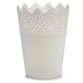 Vaso 8430852224194 Branco Plástico 15 x 18 x 15 cm de Ibergarden, Vasos - Ref: S3600708, Preço: 1,11 €, Desconto: %