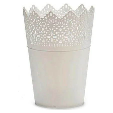 Maceta 8430852224194 Blanco Plástico 15 x 18 x 15 cm de Ibergarden, Maceteros - Ref: S3600708, Precio: 1,11 €, Descuento: %