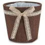 Maceta Gris Natural Chocolate 18 x 17 x 18 cm de Ibergarden, Macetas para flores - Ref: S3601599, Precio: 3,57 €, Descuento: %