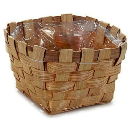 Plant pot Cane Brown 18 x 9,5 x 18 cm by Ibergarden, Flower Pots - Ref: S3601713, Price: 2,53 €, Discount: %