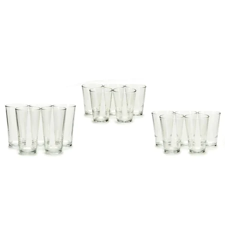 Gläserset 41015 Durchsichtig Glas 6 x (51 cl) / 6 x (34 cl) / 6 x (23 cl) von Vivalto, Whiskeygläser - Ref: S3601895, Preis: ...