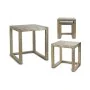 Jeu de 2 tables Beige Doré Blanc Nacre noire Contre-plaqué de Gift Decor, Tables de service - Réf : S3603662, Prix : 105,08 €...