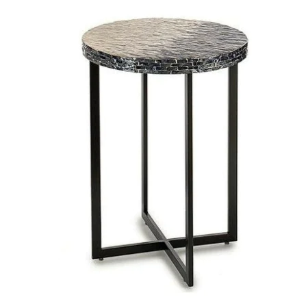 Table d'appoint Gris Métal Nacre noire Contre-plaqué (45 x 62 x 45	 cm) de Gift Decor, Tables de service - Réf : S3603673, Pr...