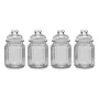 Glass Jar 4 Units Transparent Ø 7,5 x 12,5 cm 300 ml by Vivalto, Food storage - Ref: S3605257, Price: 5,03 €, Discount: %