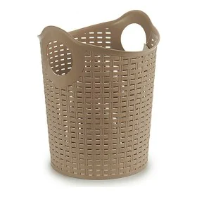 Bac plastique multi-usages Rattan Blanc Marron Noir 15 L (35 x 28 x 28 cm) de Kipit, Boîtes de rangement ouvertes - Réf : S36...