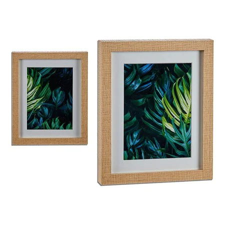 Quadro Foglia della pianta Verde Marrone Vetro Truciolare 23 x 3 x 28 cm di Gift Decor, Fotografie - Rif: S3606465, Prezzo: 6...