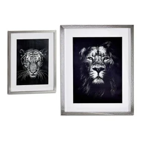 Cuadro Lion - Tiger (43 x 3 x 53 cm) de Gift Decor, Impresiones sobre lienzo - Ref: S3606491, Precio: 16,99 €, Descuento: %