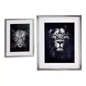 Cuadro Lion - Tiger (43 x 3 x 53 cm) de Gift Decor, Impresiones sobre lienzo - Ref: S3606491, Precio: 15,04 €, Descuento: %