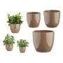 Set de pots Marron Argile (3 Pièces) (22,5 x 18,5 x 22,5 cm) de Ibergarden, Pots de fleurs - Réf : S3606591, Prix : 13,62 €, ...