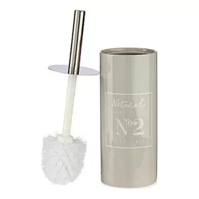 Brosse de salle de wc Natural Gris Métal Céramique 10 x 31,5 x 10 cm de Berilo, Accessoires pour wc - Réf : S3606890, Prix : ...