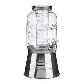 Jug Transparent Tap Cooler Crystal Metal Plastic (3800 ml) by Vivalto, Jugs and decanters - Ref: S3607662, Price: 15,40 €, Di...