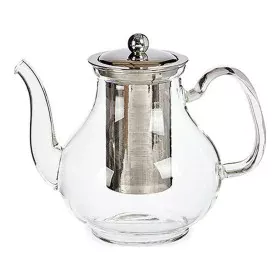 Teapot Classic Large Crystal Transparent Steel (1100 ml) by Vivalto, Tea and coffee sets - Ref: S3607664, Price: 13,46 €, Dis...