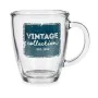 Taza Mug Vintage Transparente Vidrio 320 ml de Vivalto, Tazas - Ref: S3607719, Precio: 2,09 €, Descuento: %