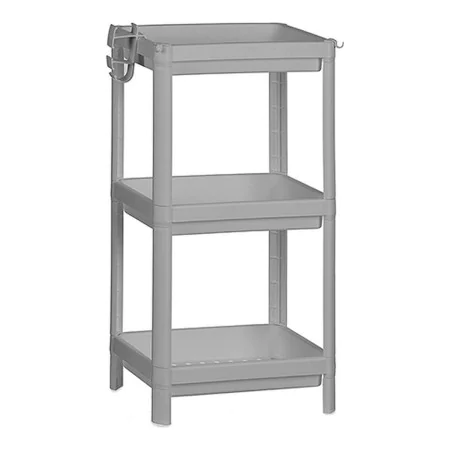 Etagère de salle de bains Gris polypropylène (35,5 x 23 x 70,5 cm) de Berilo, Étagères - Réf : S3608046, Prix : 14,02 €, Remi...