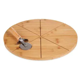 Cutting board Pizza Brown Bamboo (Ø 35 cm) by Kinvara, Chopping boards - Ref: S3608171, Price: 10,82 €, Discount: %