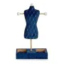 Joyero de Pie Azul Rombos Terciopelo Madera (12 x 40 x 24 cm) de Gift Decor, Organizadores de joyas - Ref: S3608799, Precio: ...